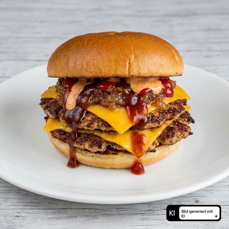 Chicken BBQ Smash Burger
