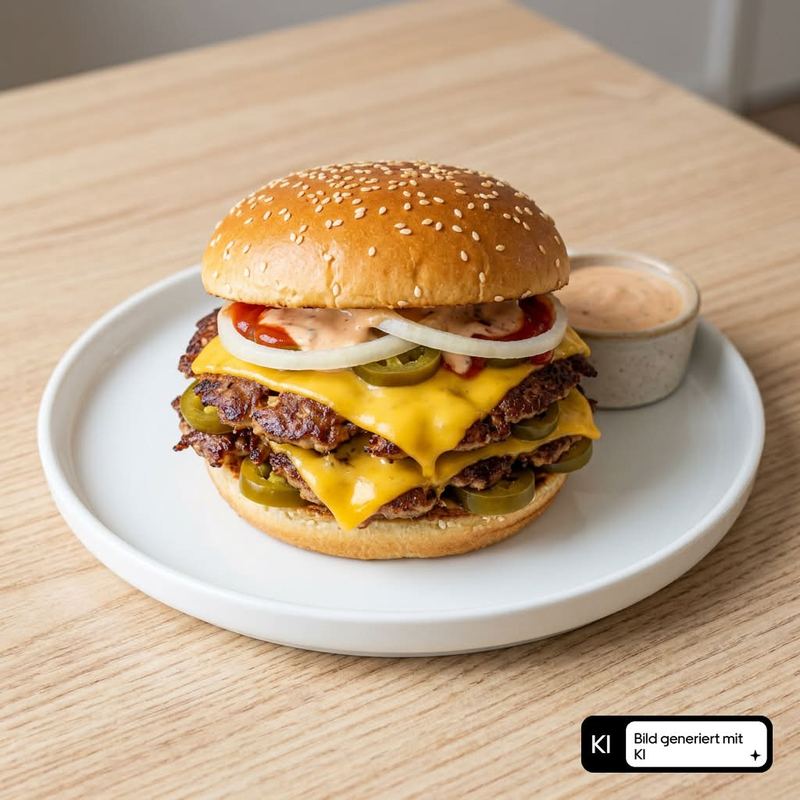 Chicken Jalapeños Smash Burger