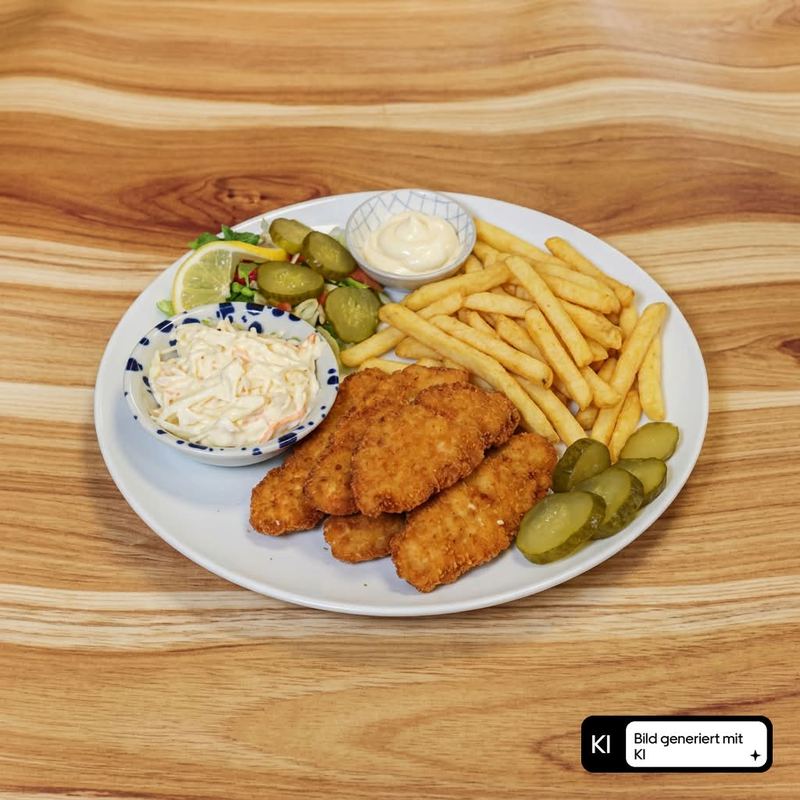 Schnitzel Menü 5 Stück